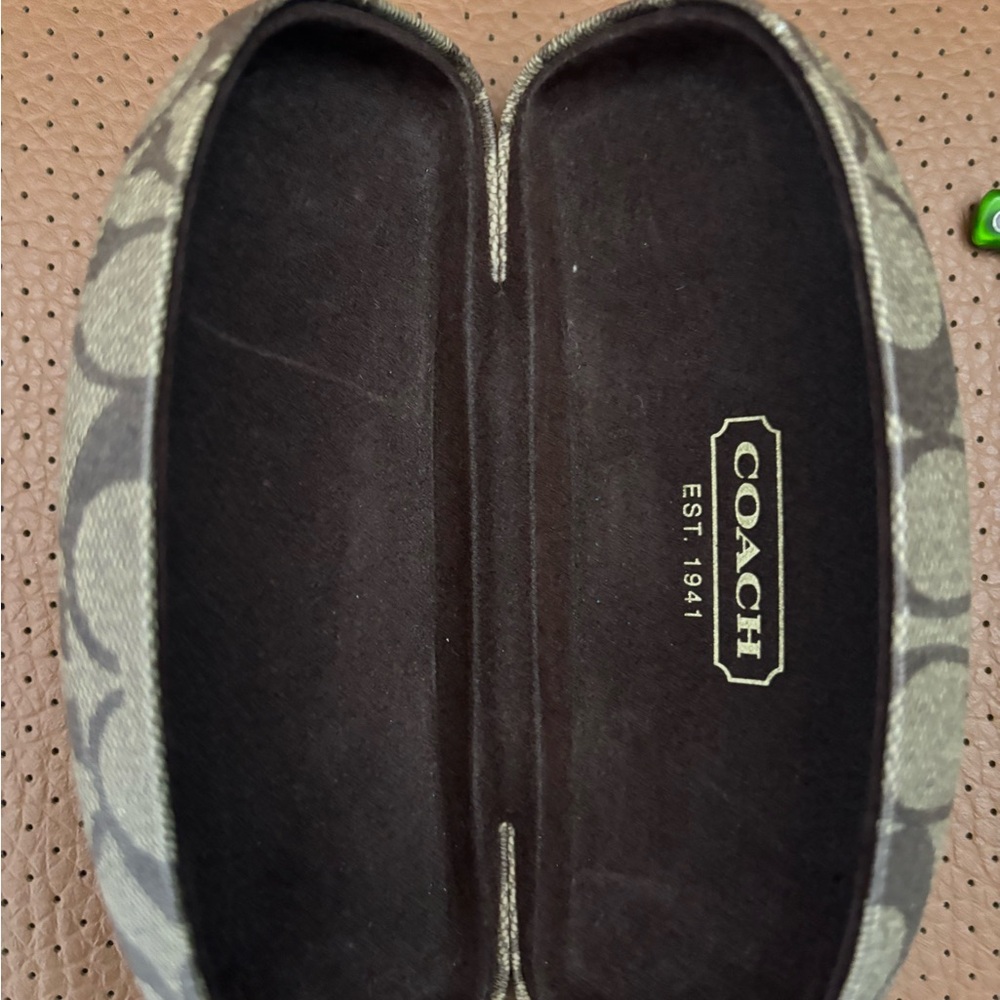 Coach Signature Pattern Glasses Case - Picture 3 of 6
